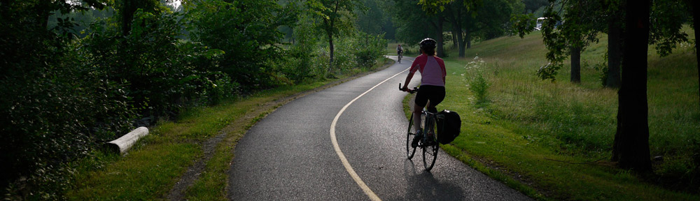 Cyclist near Carleton Junction, Ottawa, Ontario