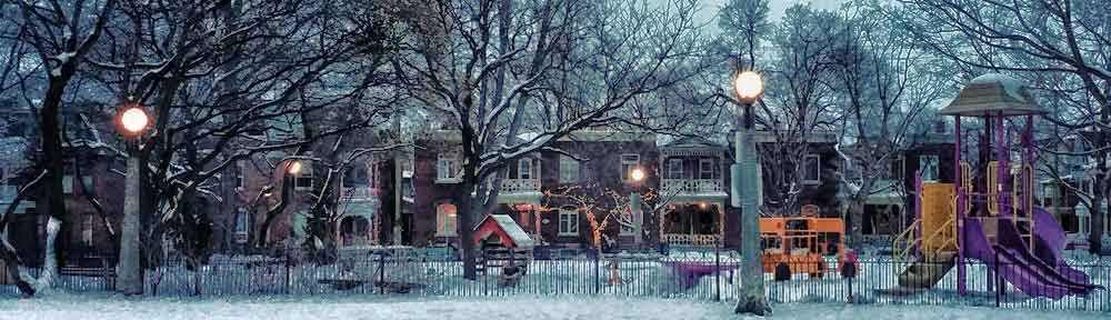 Winter, Somerset St, Ottawa, Ontario